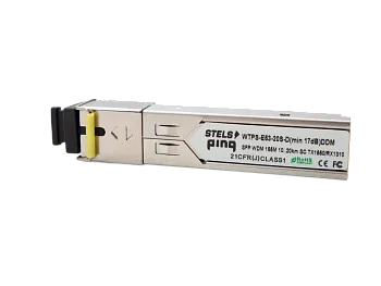 Модуль SFP STELS 155Mb/s, 20км, TX1310нм, RX1550нм, SC, DDM