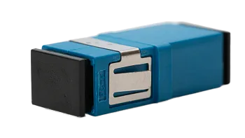Адаптер оптический SC/UPC SM Simplex, синий, без фланца