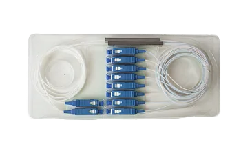 Сплиттер PLC 1x4 steel tube 0,9mm 1m G657 SC/UPC			