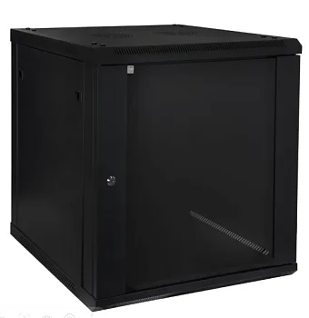 Настенный телекоммуникационный шкаф SNR, 19", 18U, 600х450х901 мм (ШхГхВ), разборный, со стеклянной 